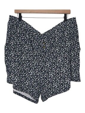 Ambrielle Sleepwear Womens Speckled Black Stones 5" Ribbed Shorts Plus Size 2X